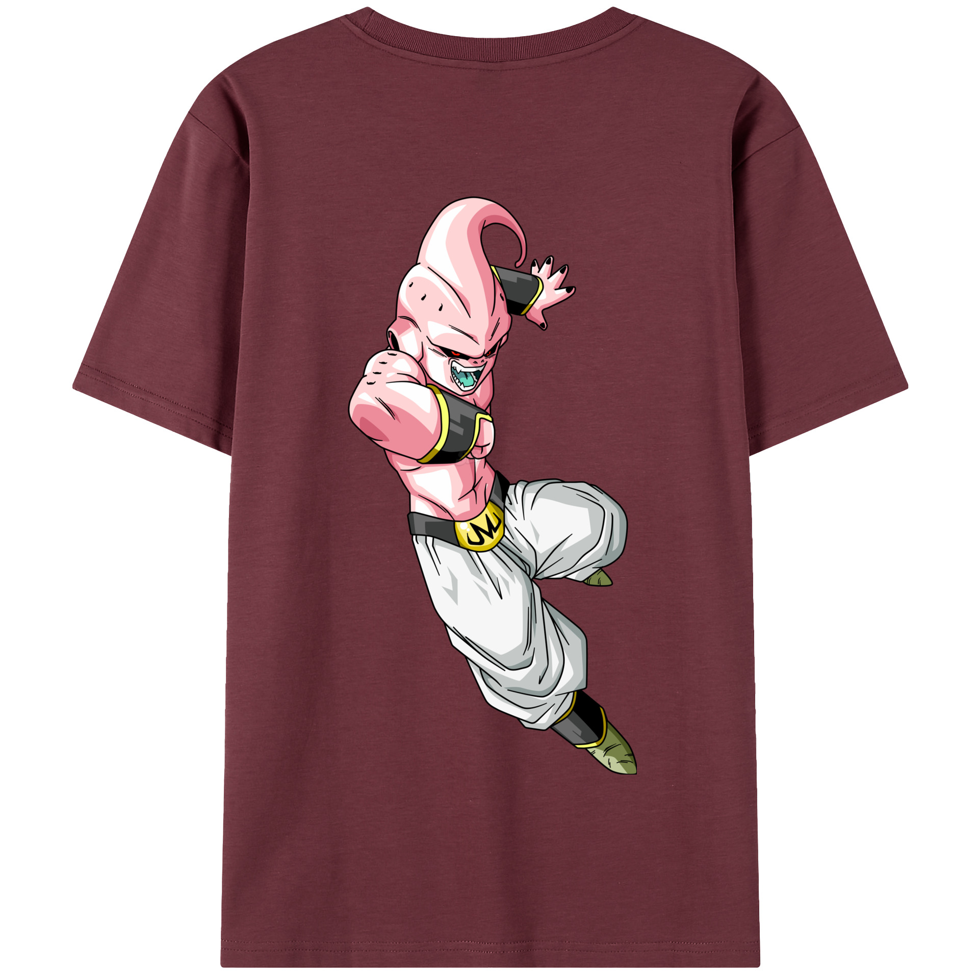 （画像用） ドラゴンボール 魔人ブウ DRAGON BALL Majin Buu 綿100％半袖Tシャツ（背面プリント）